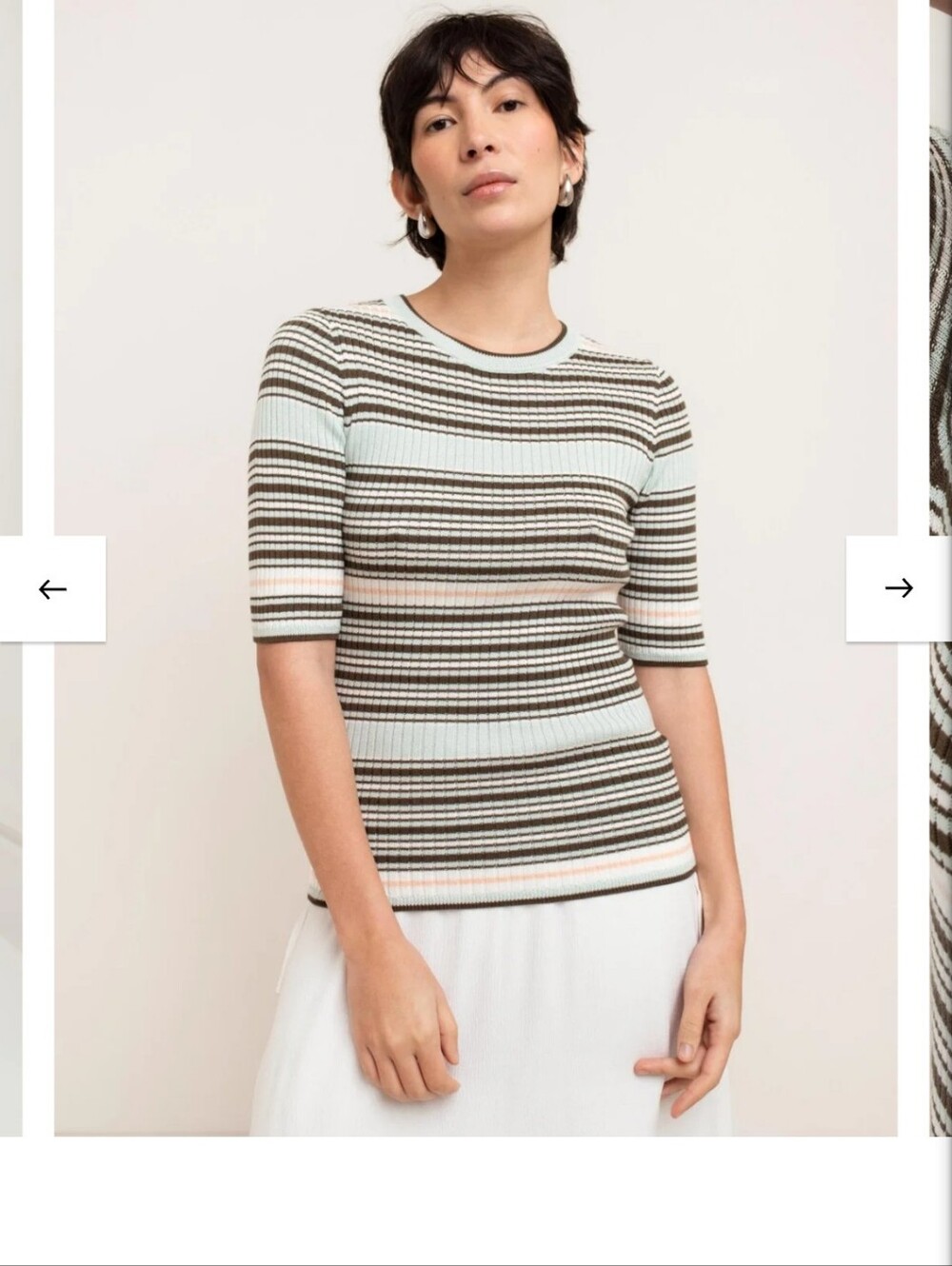 Paper Label Summer Stripe Shirt